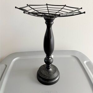 Halloween Spider Web Pedestal Pumpkin Holder - NWT